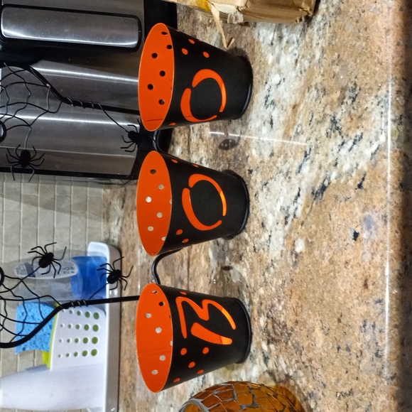 Halloween Decorative Candlestick Holder/Tealights Lot. - Picture 6 of 11